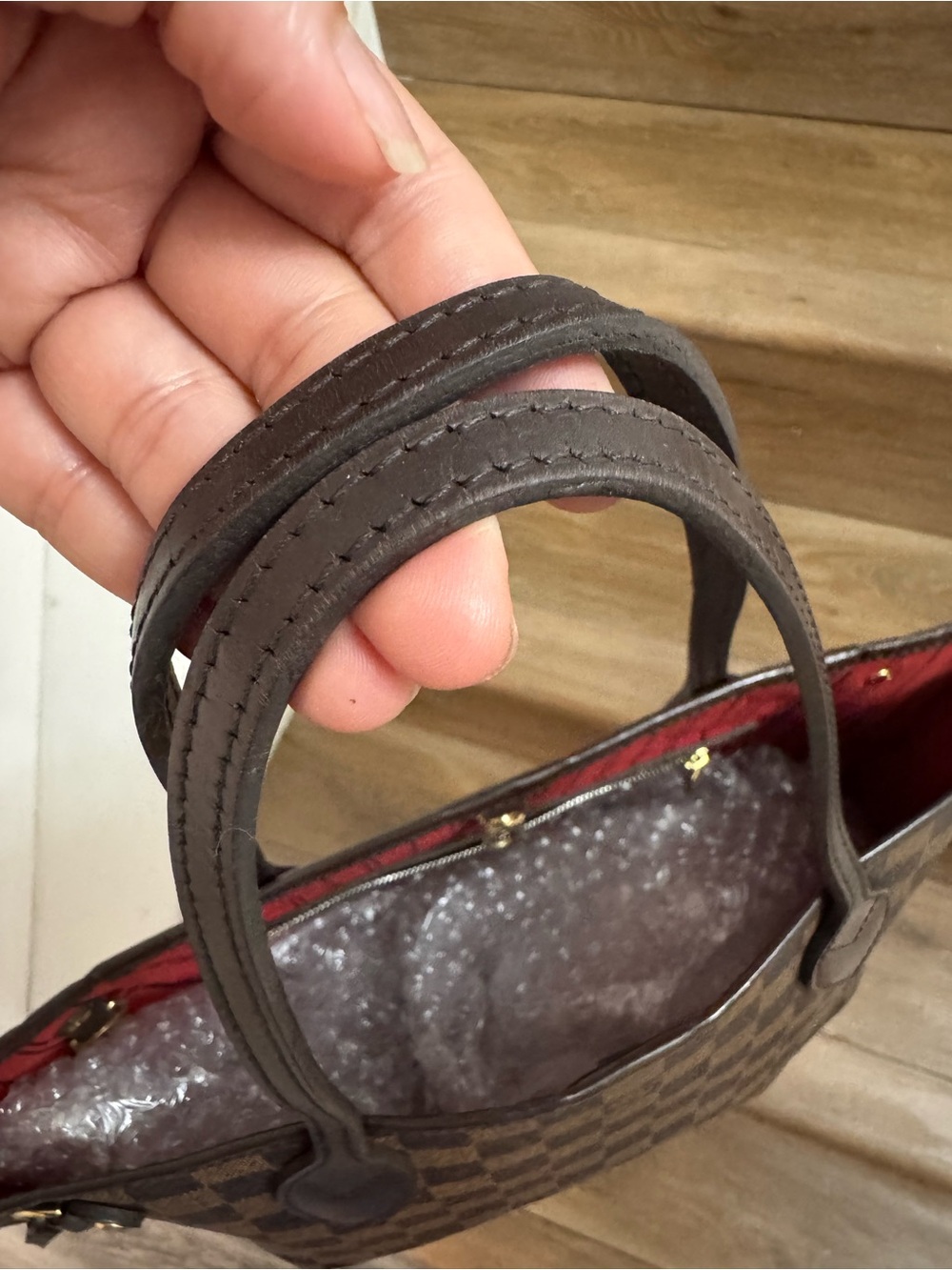 LOUIS VUITTON NEVERFULL PM IN DAMIER EBENE - Picture 4 of 15